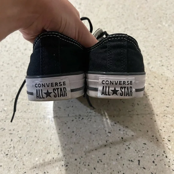 Converse All Star Black and White Sneakers - Picture 3 of 9